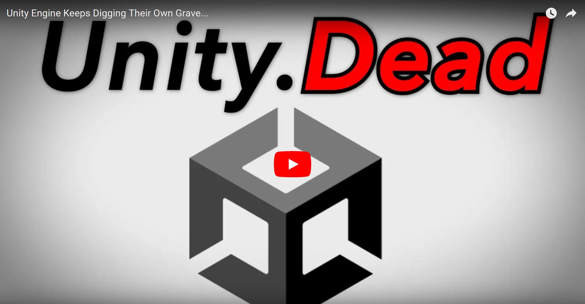 Unity is Dead!